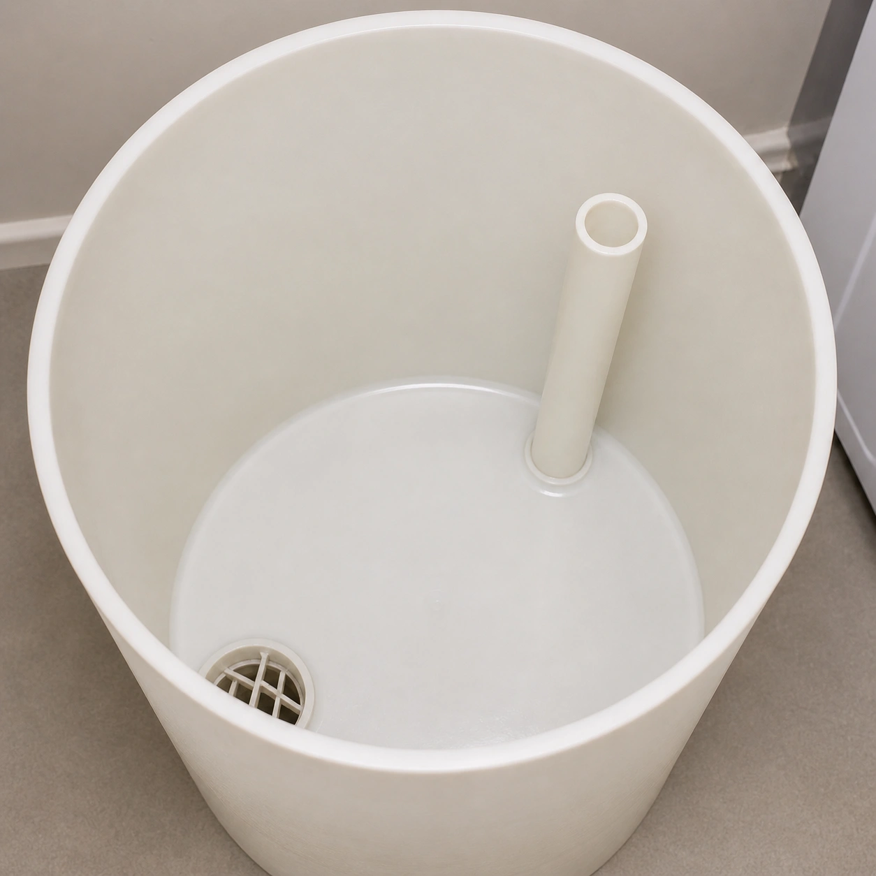 Clean brine tank after cleaning