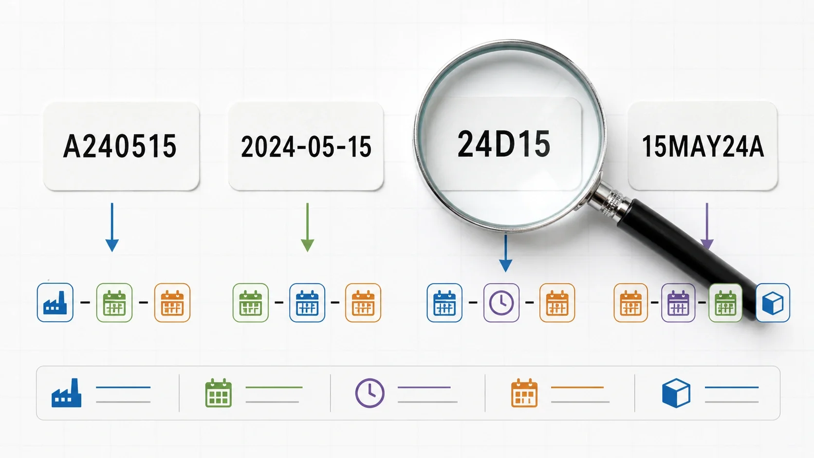 Common date code format examples