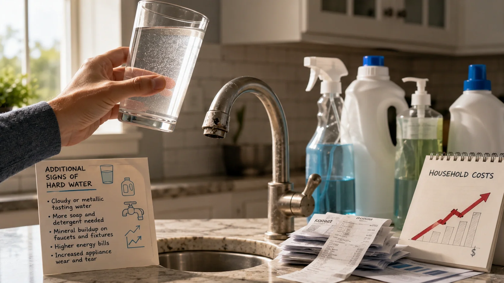 Additional signs of hard water problems