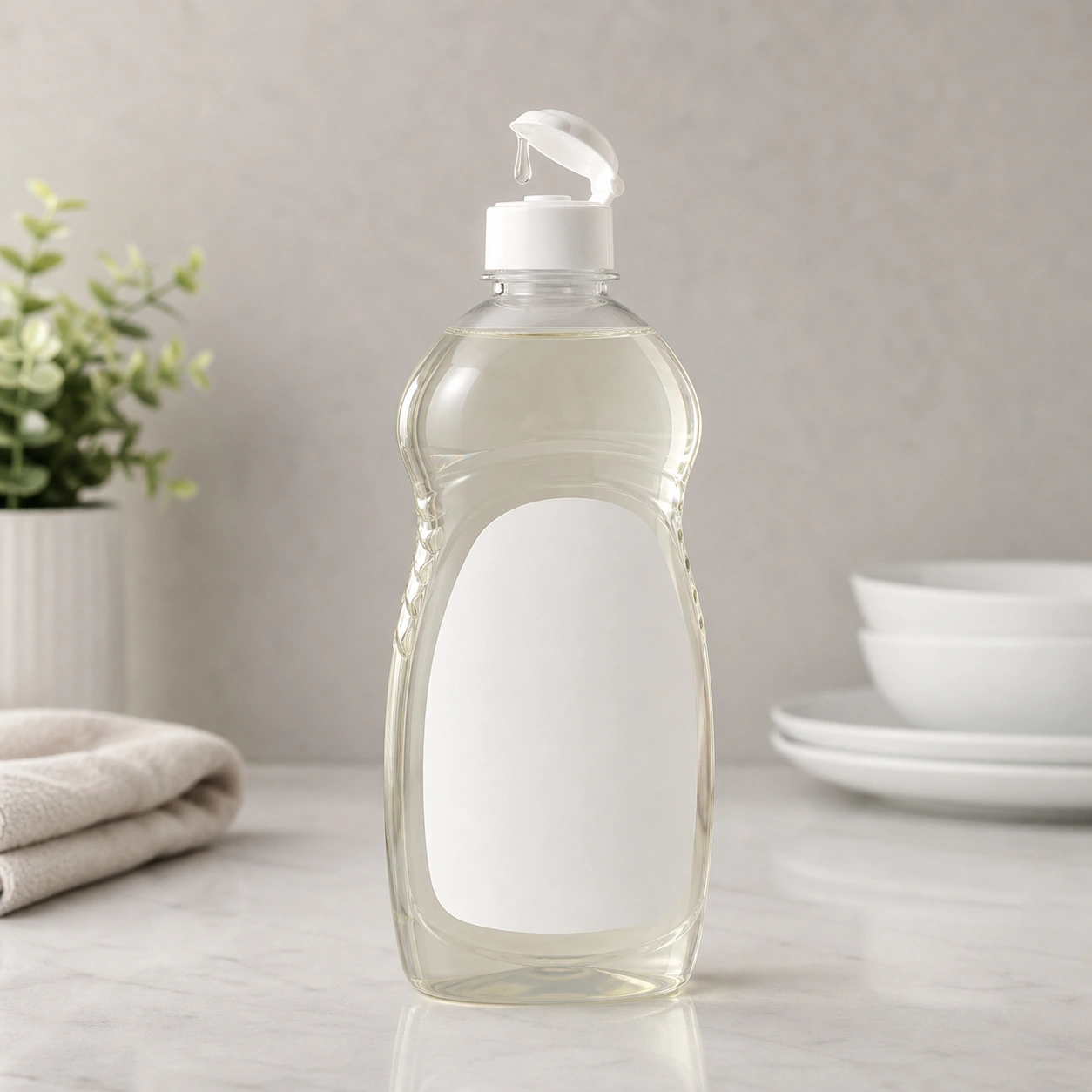 Mild detergent for cleaning water softener