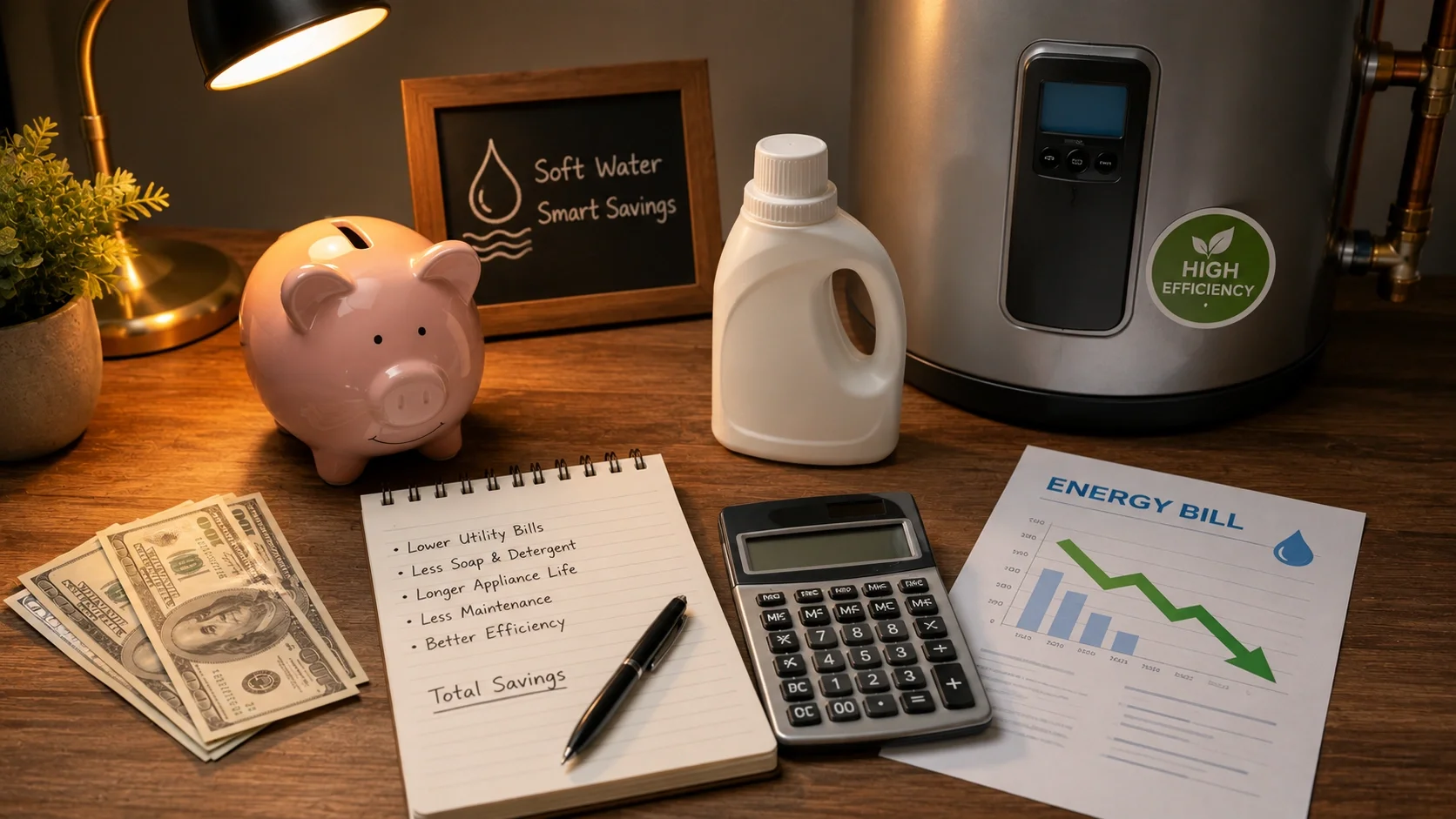 Cost savings and efficiency benefits of soft water