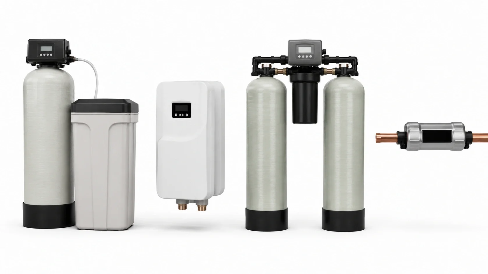 Different types of water softener systems comparison