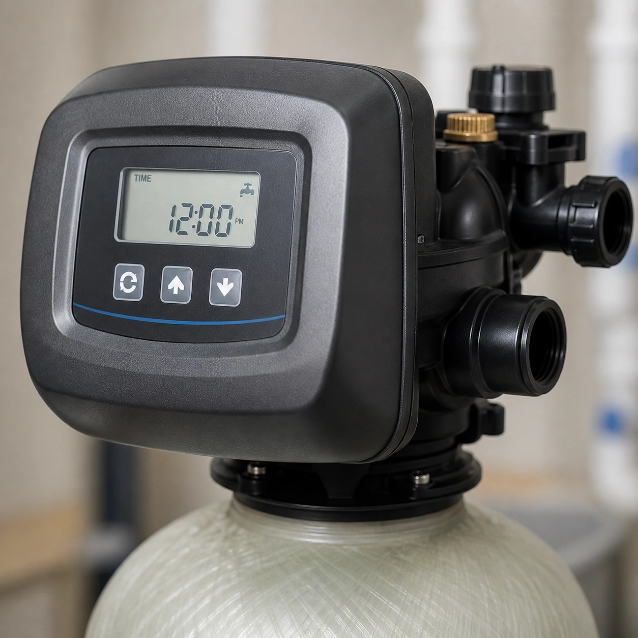 Water softener control valve