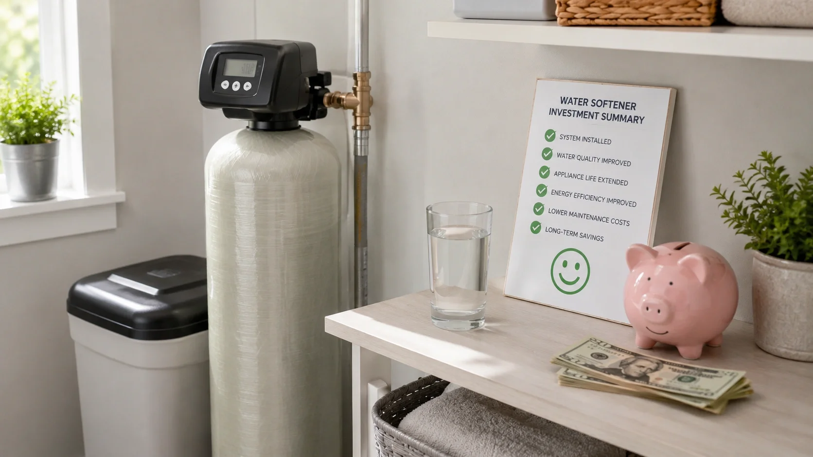 Summary of water softener costs