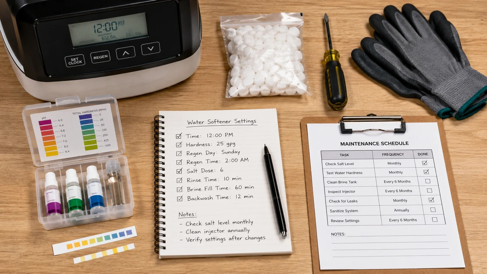 Maintenance tips for Culligan water softener settings