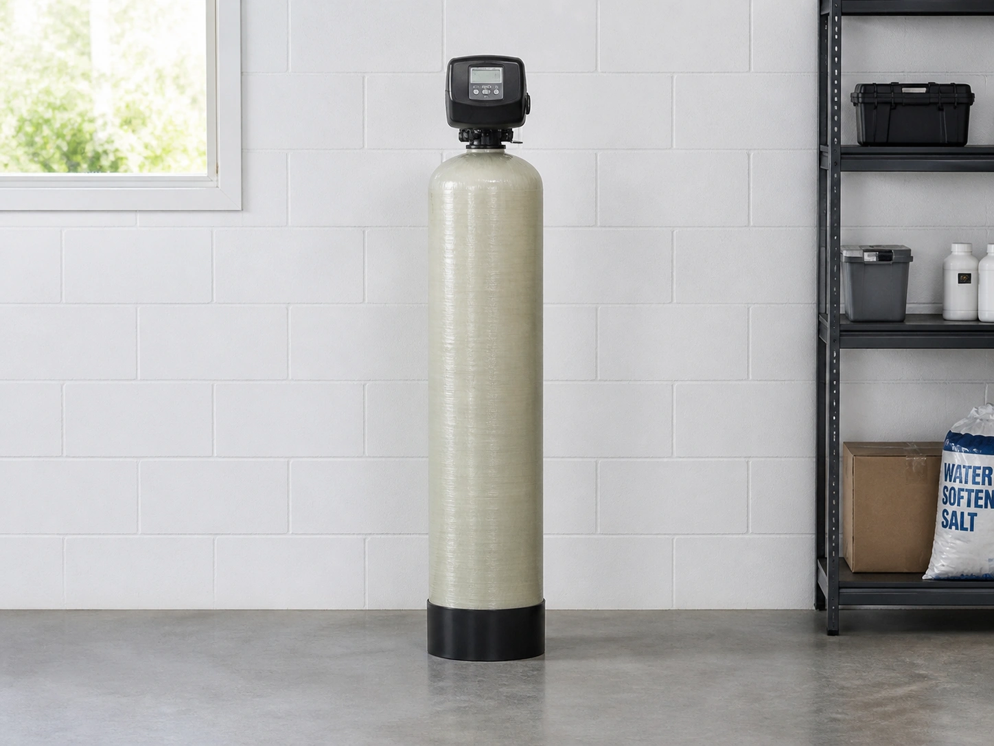 Water softener mineral tank