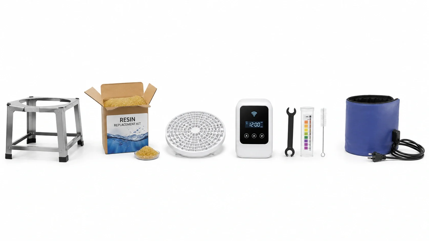 Optional water softener accessories for convenience