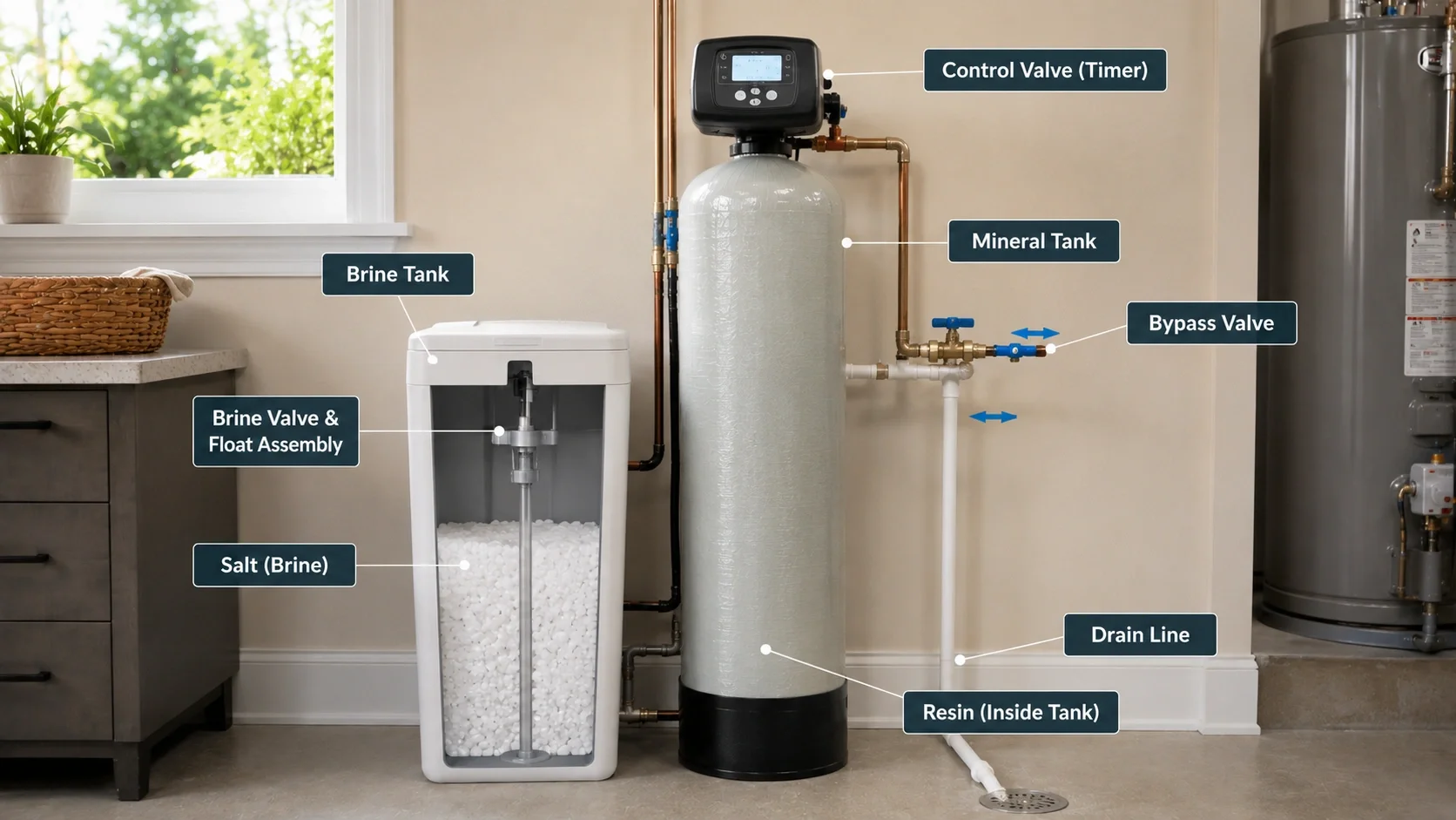 Complete guide to water softener parts and components
