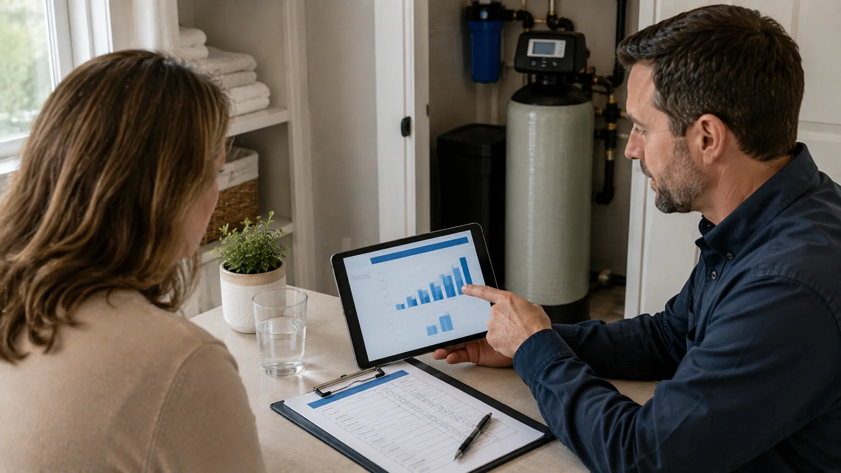 Professional vs DIY water softener sizing