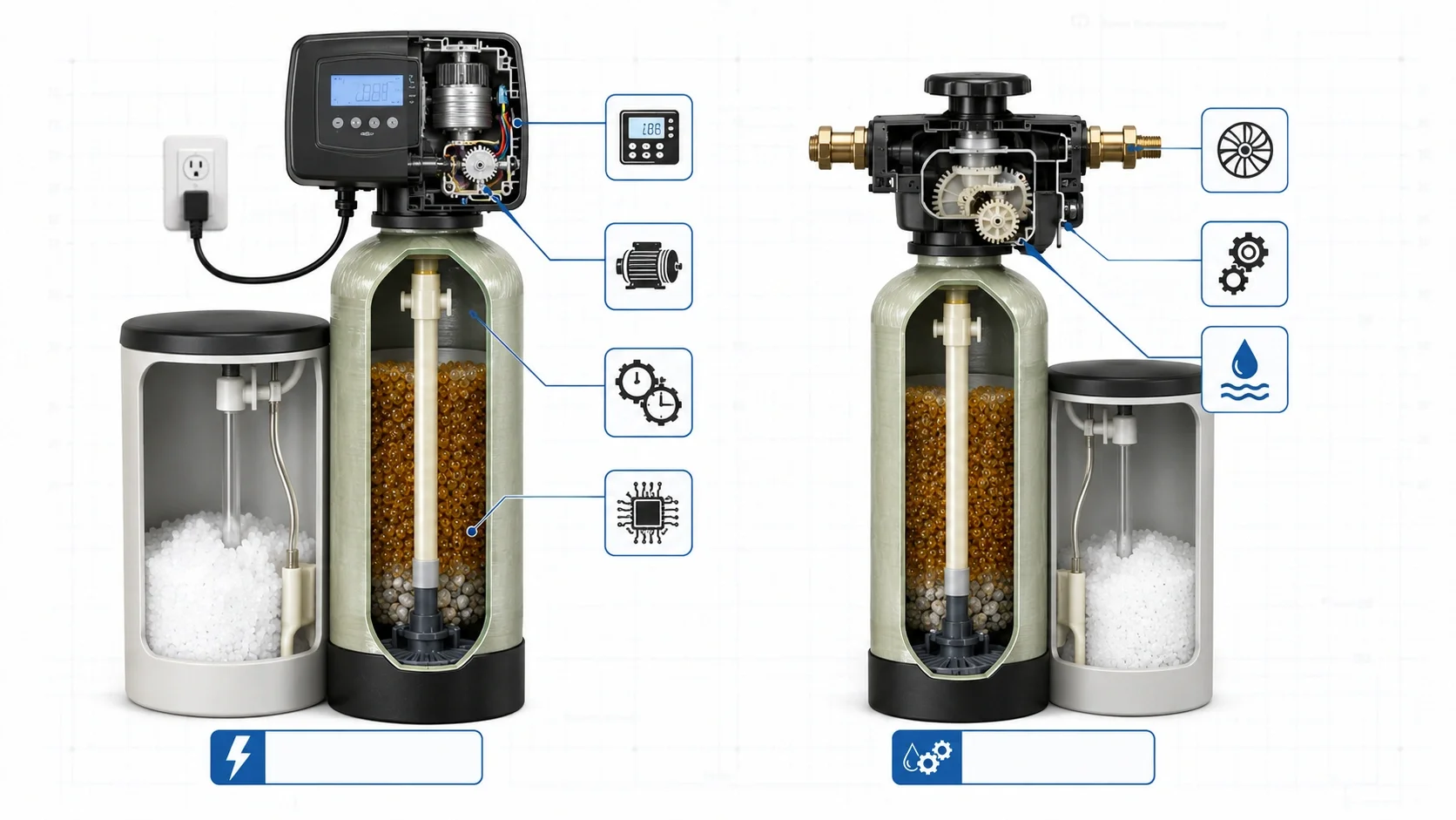 Technology comparison: electric vs non-electric water softeners
